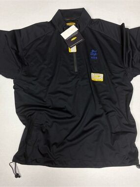 Greg Norman “play dry”Black Quarter-Zip Pullover Shirt